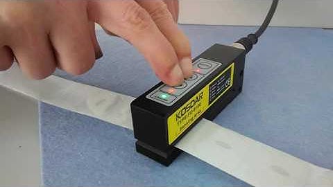 how to adjust sensor for clear label