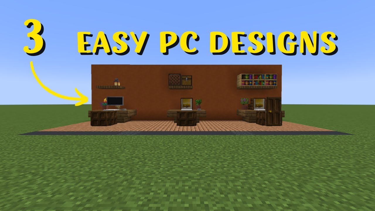 Minecraft: 3 Easy PC Designs - YouTube