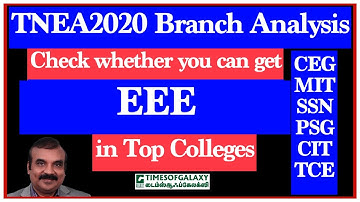 EEE Branch Analysis TNEA2020 by Ramesh Prabbha
