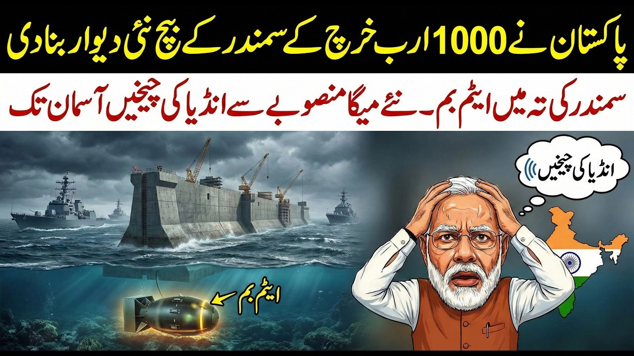 Pakistan Built $5B Wall Inside Arabian Sea  | The Hangor Class Submarine Is Here | Sun LO