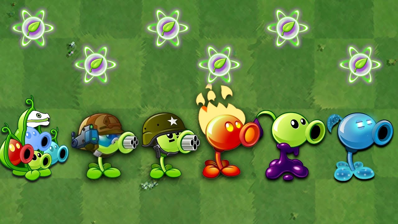 Plants VS. Zombies 2 | All Peashooter Challenge \u0026 Power up! VS Brickhead Zombie 2