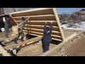 Стройка без комментариев. Каркасный дом 7х10. Екатеринбург. Building a house without comment