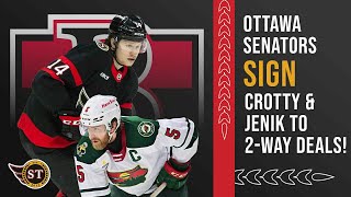 Ottawa Senators BOLSTER Belleville As They RE-SIGN Jan Jenik And SIGN Cameron Crotty!