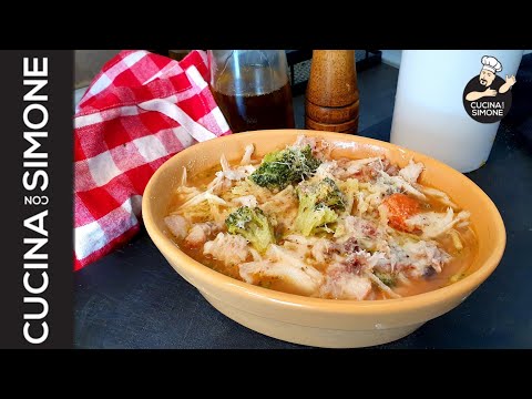 Roman Broccoli and Skate Soup