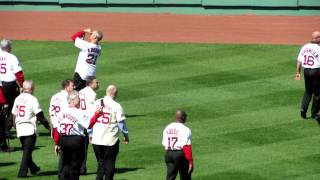 Red Sox Legends leaving field for 100th Anniversary Fenway Celebration