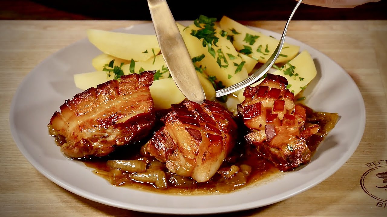 Как приготовить лучшую хрустящую свиную грудинку?