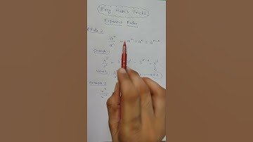 #Shorts | Easy Maths Tricks | Laws of Exponents | a power m divide a power n | Exponent Rules