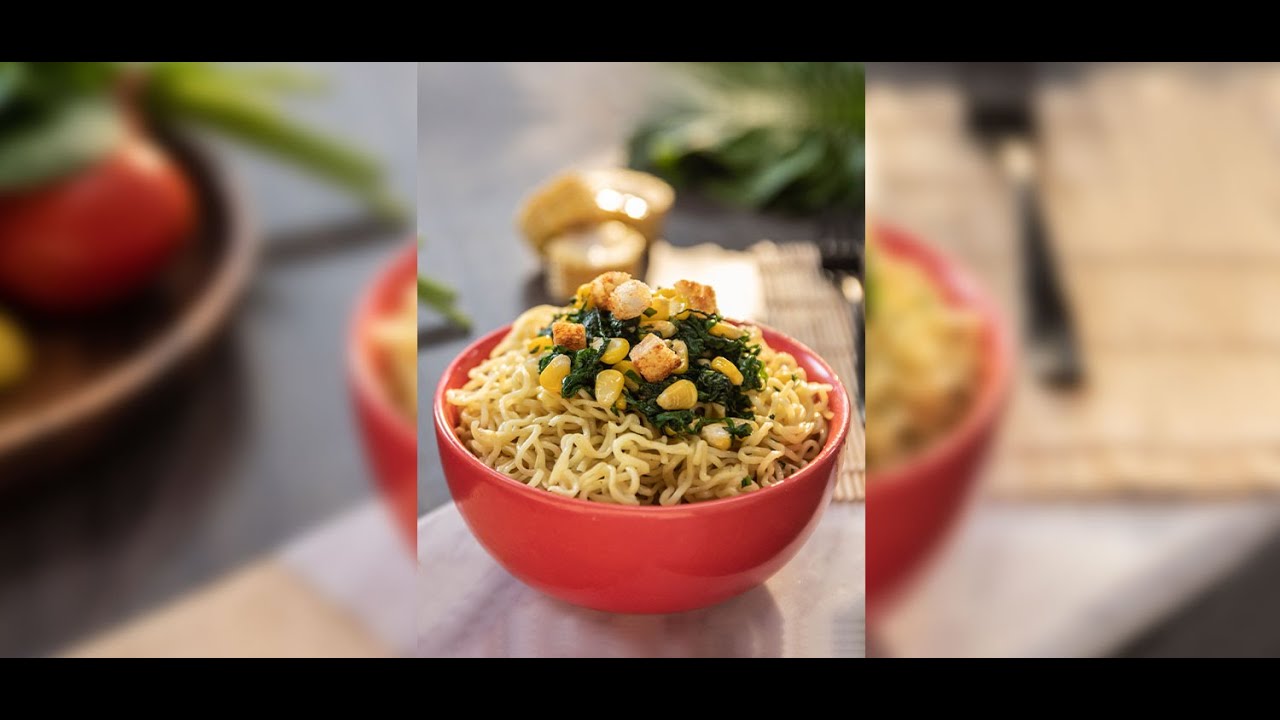 Spinach Noodles Corn Noodles How to Make SPINACH & CORN Noodles