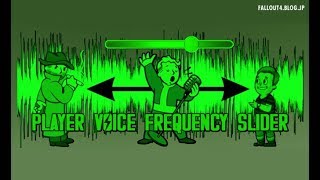 fallout4 MOD: Player Voice Frequency Slider (PVoFS)