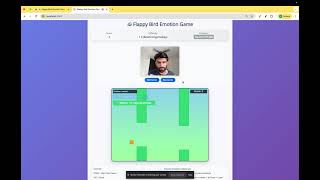 Flappy Bird with dynamic difficulty adjustment using Emotional Regonization model with DL screenshot 4