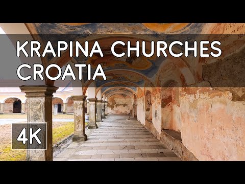 Walking Tour: Two Churches and Town Cemetery in Krapina, Croatia - 4K UHD Virtual Travel