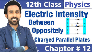 Electric Field Intensity Due to Oppositly Charged Parallel Plates || 12th Class Physics