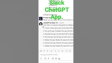 ChatGPT App on Slack