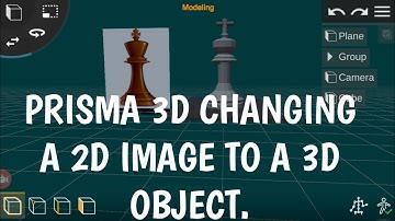 Prisma 3D : Converting a 2d image to a 3d object