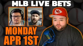 MLB Live Bets Monday April 1 | Kyle Kirms The Sauce Network