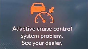 HOW TO FIX AND RESET ADAPTIVE CRUISE CONTROL ACC WARNING LIGHT STAYS ON OR FLASHING WITHOUT SCANNER