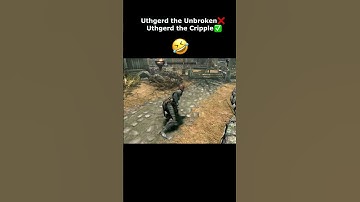 Uthgerd the Unbroken ❌ Uthgerd the Cripple ✅ 🤣 #skyrim #skyrimanniversary #elderscrolls #shorts