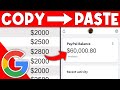 Earn up to $2000 PER DAY by Copying & Pasting in Google! (FREE PayPal Money) Make Money Online 2021