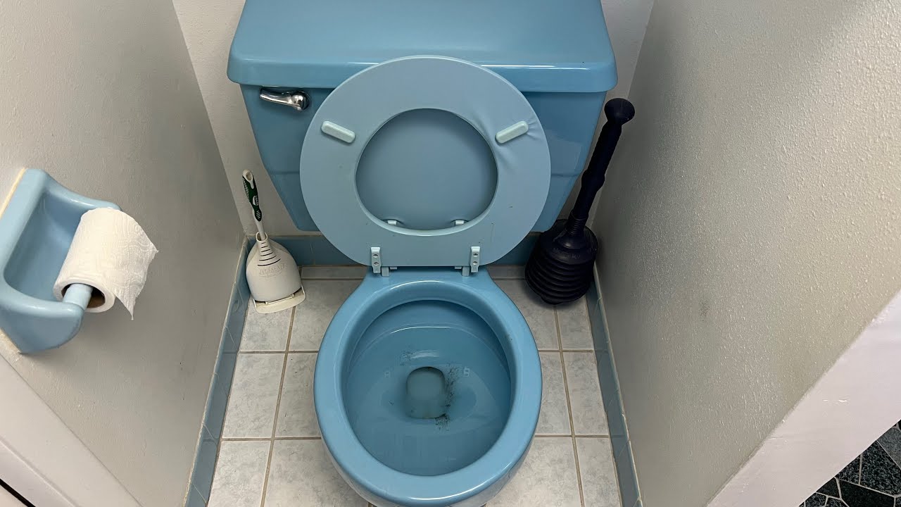 1975 Cerulean Blue Kohler Wellworth Toilet YouTube