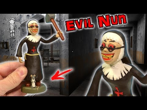 ЛЕПИМ МОНАХИНЮ из игры EVIL NUN  И ЕЁ ПИТОМЦА  | The NUN CLAY TUTORIAL