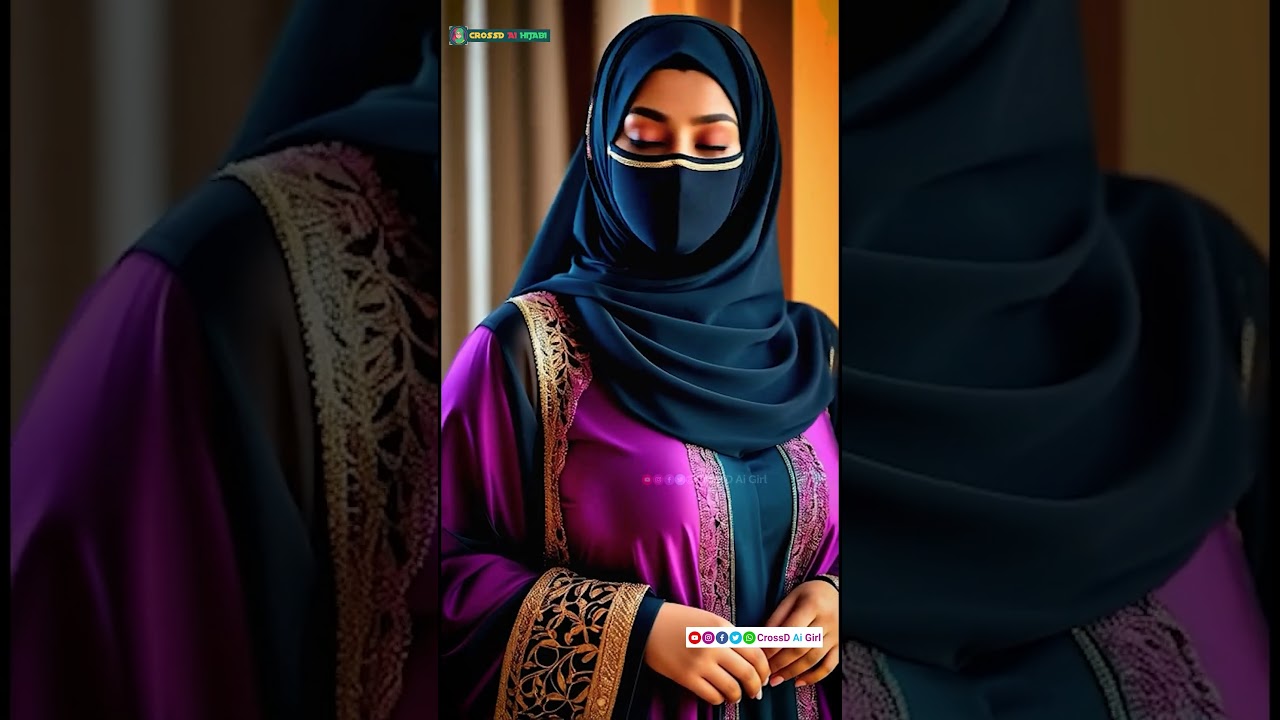 AI Designs MODEST FASHION?! 😍 Colorful Niqab Magic! ✨ #ModestFashion #AIart #Niqab