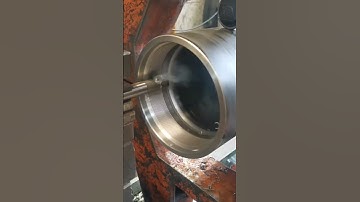 fine thread cutting in the lathe machine.. #milling #engineering #machine #cnc #viral #tools #lathe