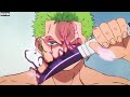 Zoro uses armament haki to execute the samurai slasher  ep 892