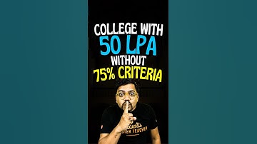 50 LPA Salary College without 75% Criteria😱😱#jee #jee2025 #iit #iitjee #maharashtra #coeppune