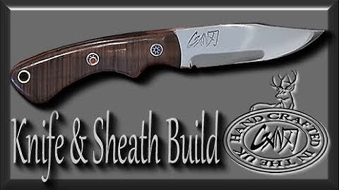 MAKE A DROP POINT HUNTER (Full Tang) Hunting Knife DIY