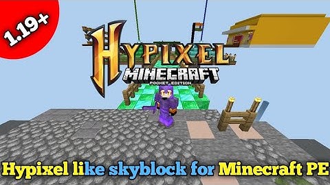 Hypixel like Skyblock For Minecraft pe 1.19+||Wen Pixel best hypixel like skyblock server for Mcpe 😁