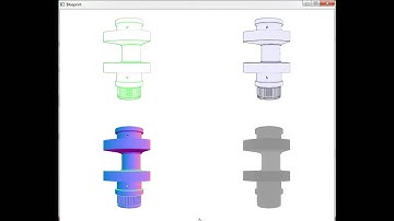 CS7055-Assignment 3: Blue Print Rendering using depth peeling, edge detection and blending