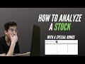 How To Analyze Stocks