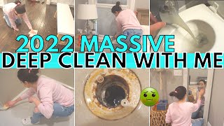 ⭐️2022 MASSIVE DEEP CLEAN WITH ME! | EXTREME CLEANING MOTIVATION | SAHM CLEANING ROUTINE