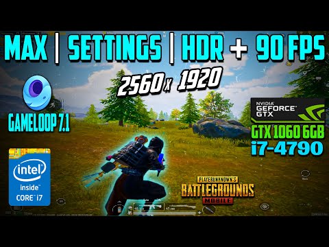 PUBG MOBILE - Gameloop 32 Bit - 90 FPS - HDR + Extreme - GTX 1060 6GB + Core I7-4790 - New Update2.8