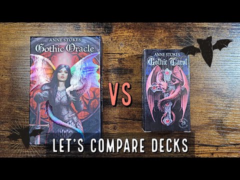 Let's Compare Decks | Anne Stokes Tarot VS Oracle