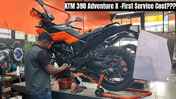 1st Service Cost??? 😳😳 KTM 390 Adventure X