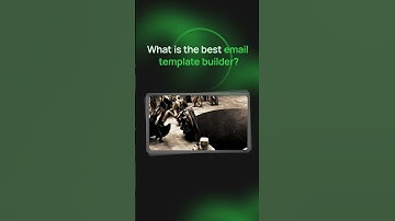 What is the best email template builder? #shorts