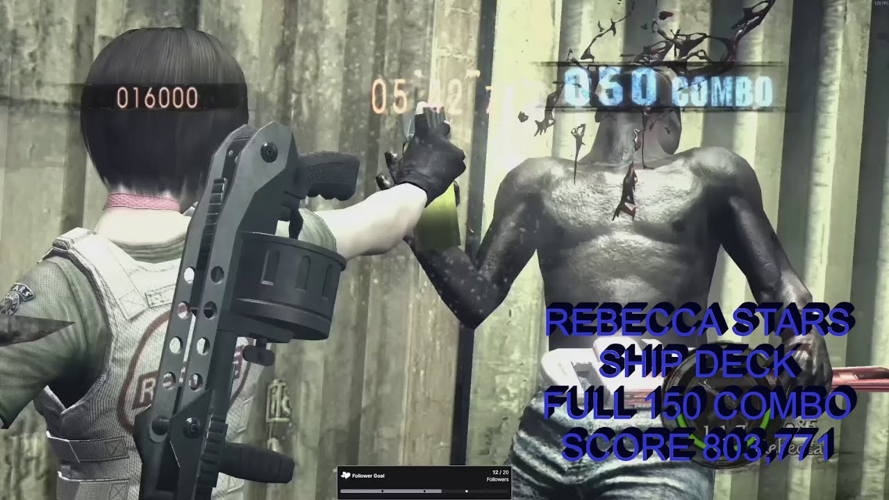 Resident Evil 5 | The Mercenaries Reunion | Rebecca STARS | Ship Deck | Full 150 Combo