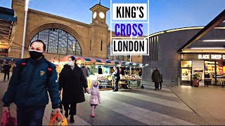 Kings Cross. London Walk. HDR Video. Walking in London through Kings Cross [4K] HDR