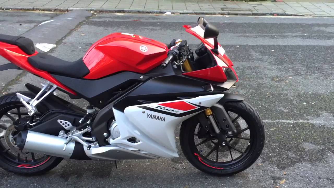 Yamaha yzf r125 abs red - YouTube