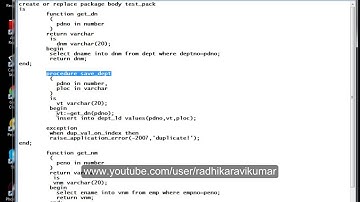PL/SQL: Packages part-1