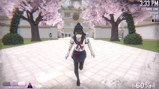 Yandere Simulator - Leaving School With Red-Painted Clothing While Half Sane