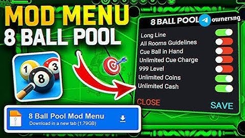 🔥 Latest 8ball Mod Menu Apk - Aimbot long line | Hacks 8ball pool 2025 