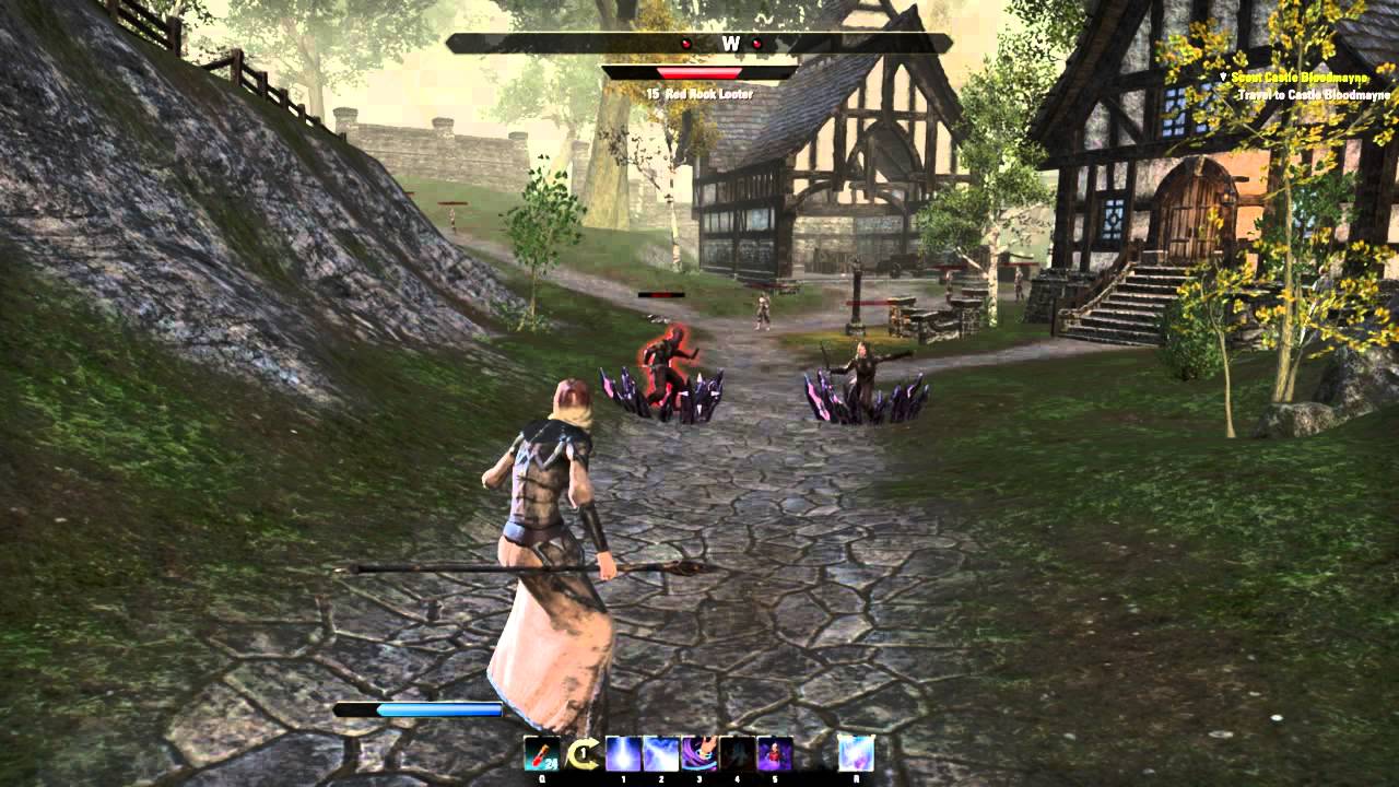 Elder Scrolls Online Beta Sorcerer/Staff/Bow Gameplay YouTube