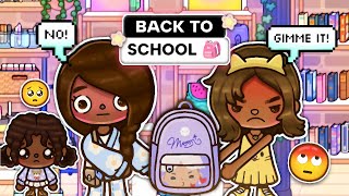 *CHAOTIC* BACK TO SCHOOL SHOPPING 🛒🎒 | Toca Boca Family roleplay