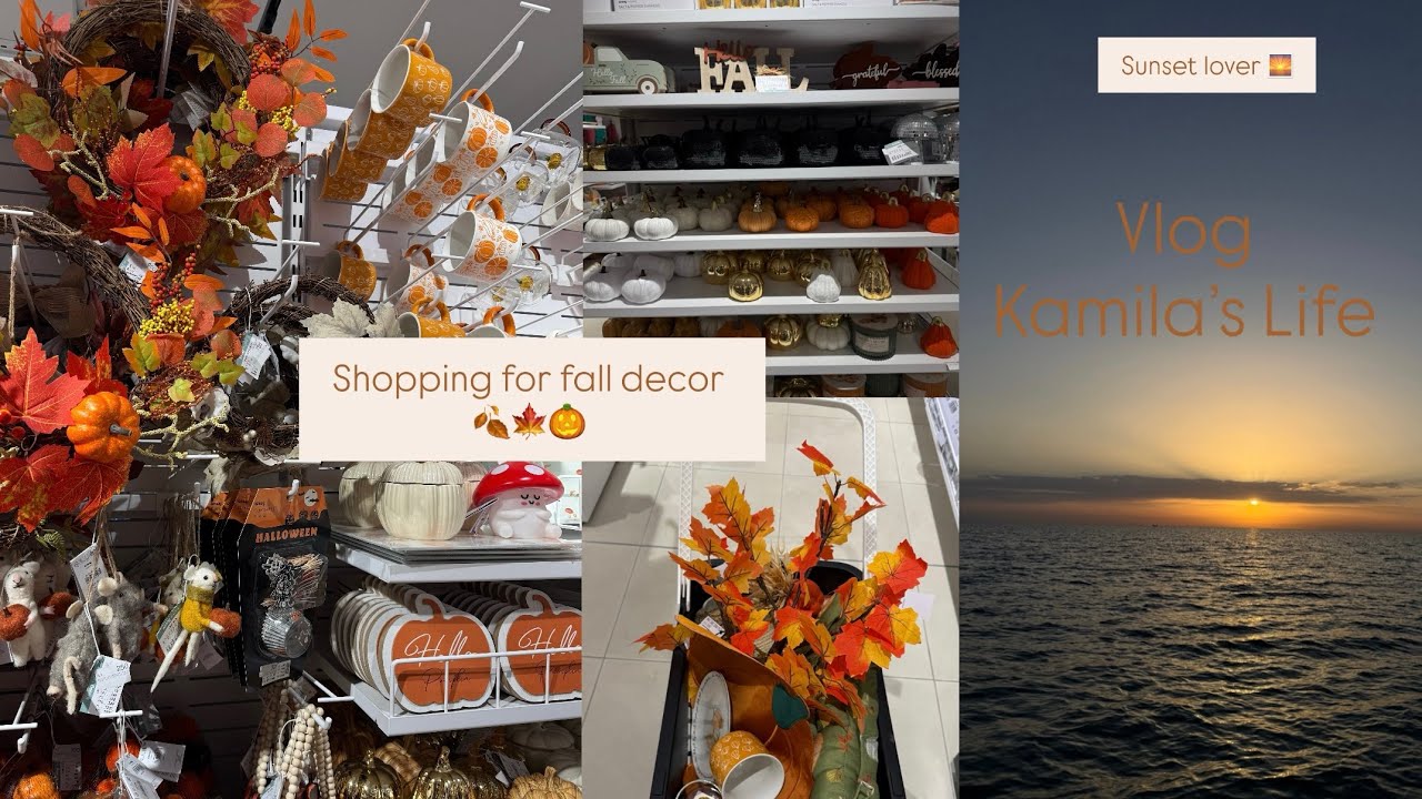 Blejme Dekore Per Vjeshte🍂🍁🎃|Haul me Motren🛍️|Qendrojme ne Skaf deri ne Perendim 🌅 |Kamila’s Life❤️