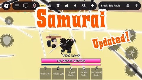 Samurai Moveset | Custom Skill Builder JJS