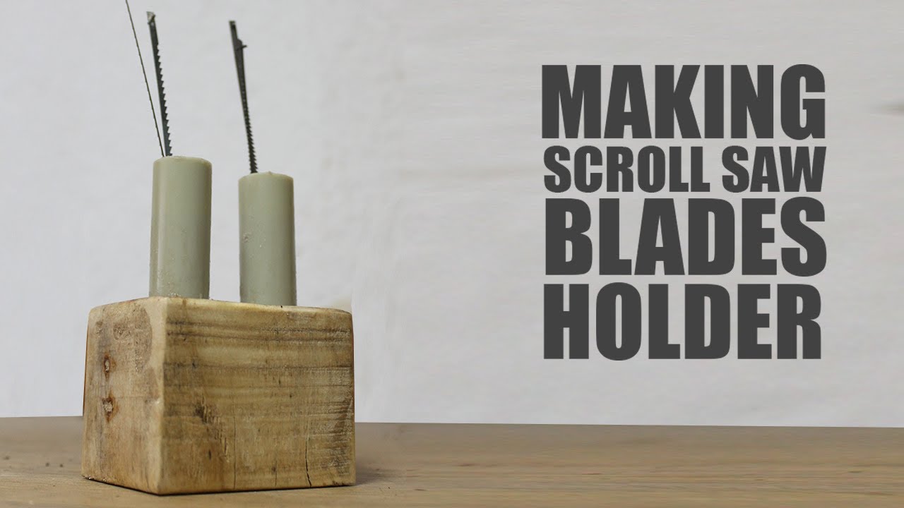 Scroll saw blades holder Pallet wood projects YouTube