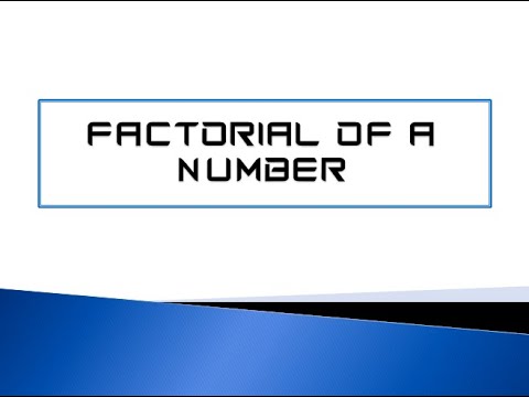 Factorial of a Number || C++ Program || Tutorial