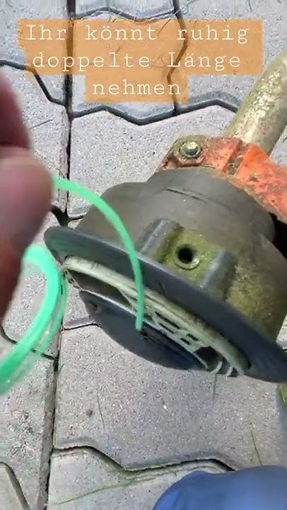 Stihl Motorsense Faden Wechseln Anleitung Fs 38 Stihl FS 38 Faden nachfüllen Moto - Коса Trick geniale Erfindung - YouTube